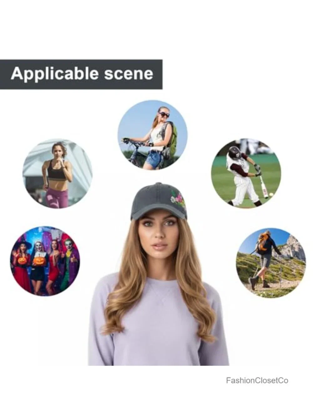 Embroidered Floral Baseball Cap - Soft Cotton Adjustable